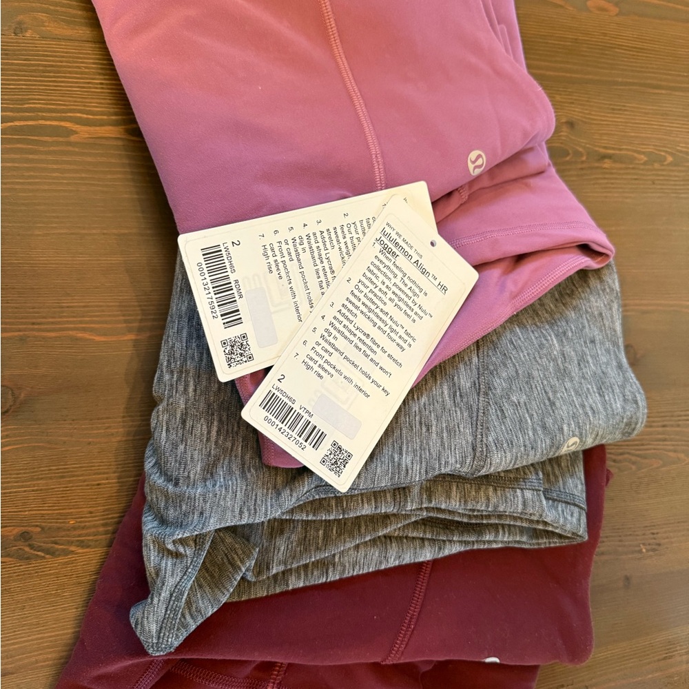 3 Lululemon Align Joggers